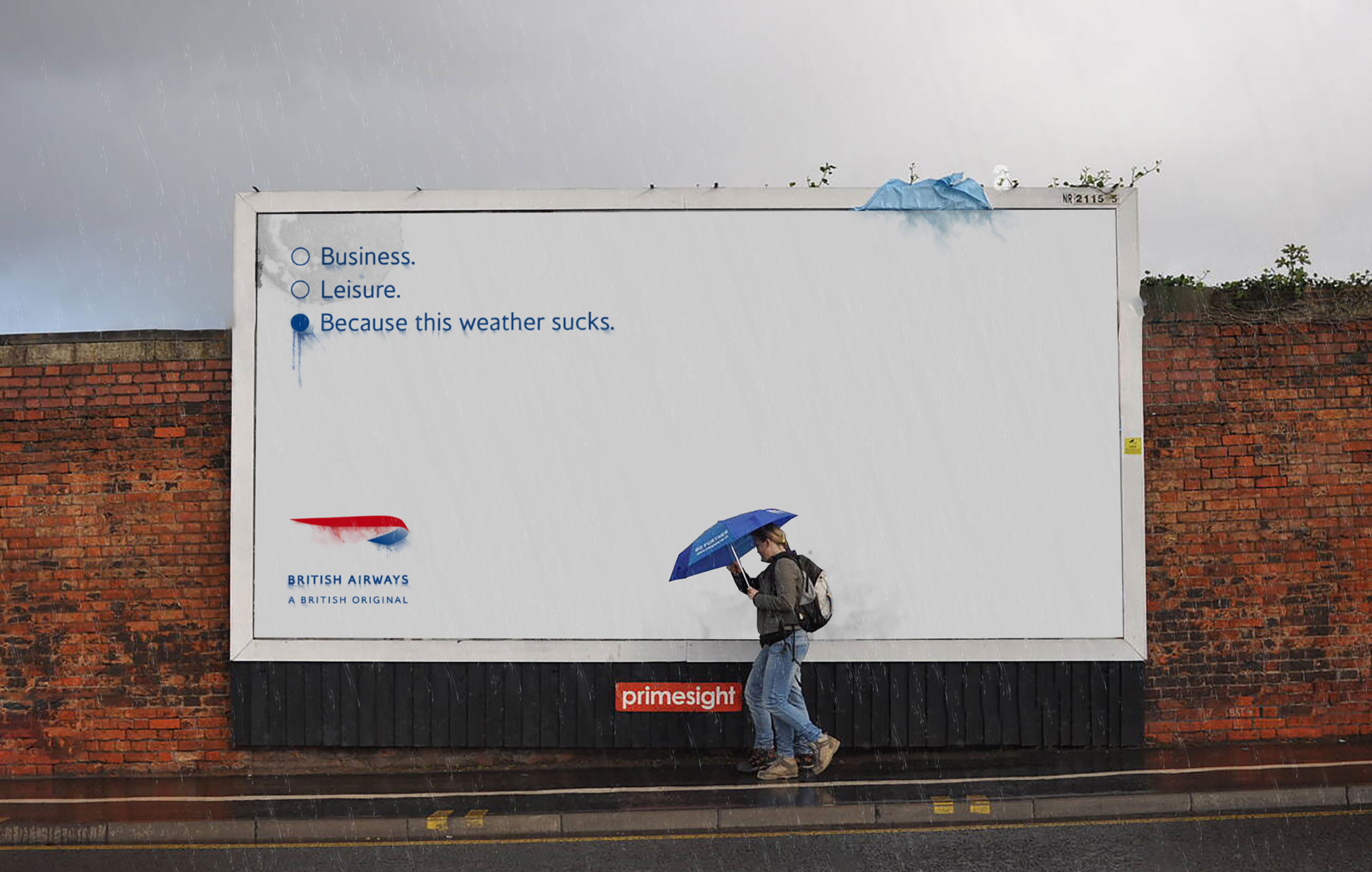 British Airways key message example