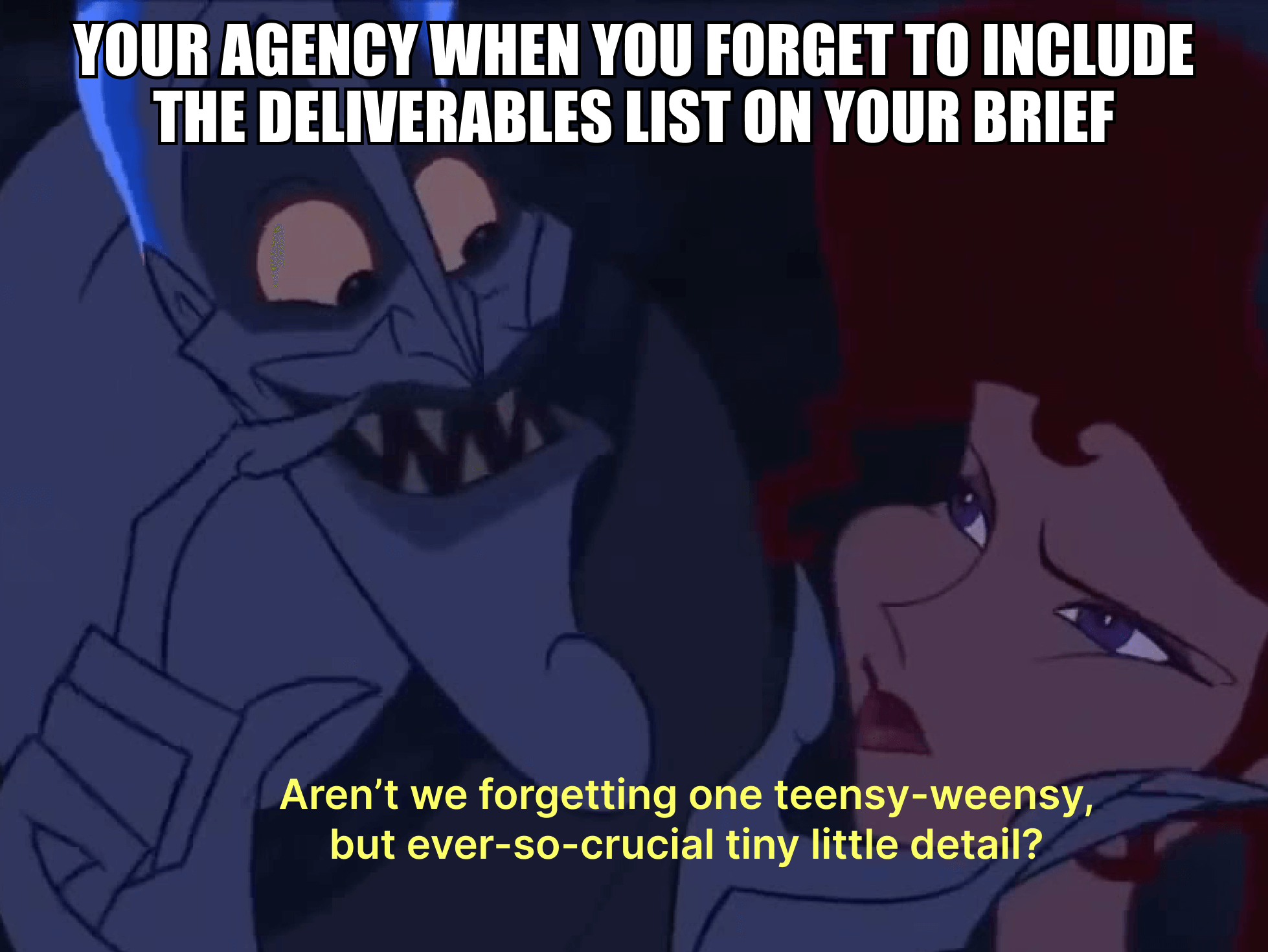 How to get the admin right in a marketing brief π