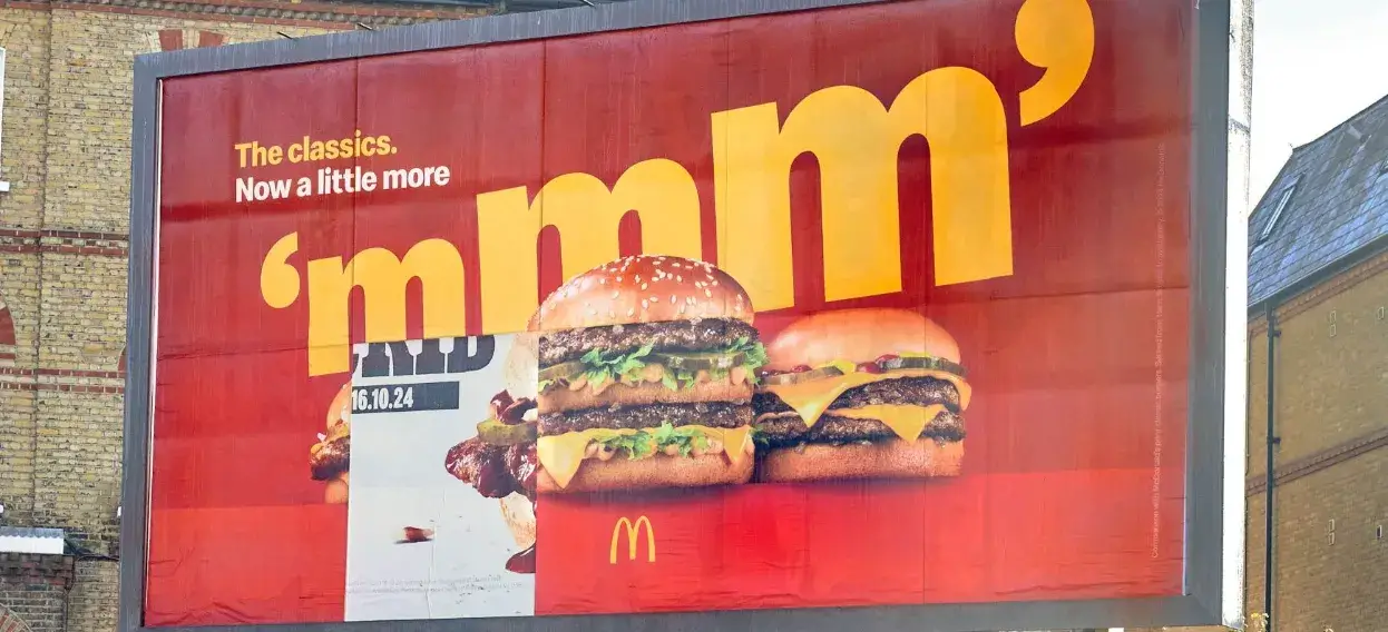 Examples of creative product launches from McDonald's & Greggs in October 2024