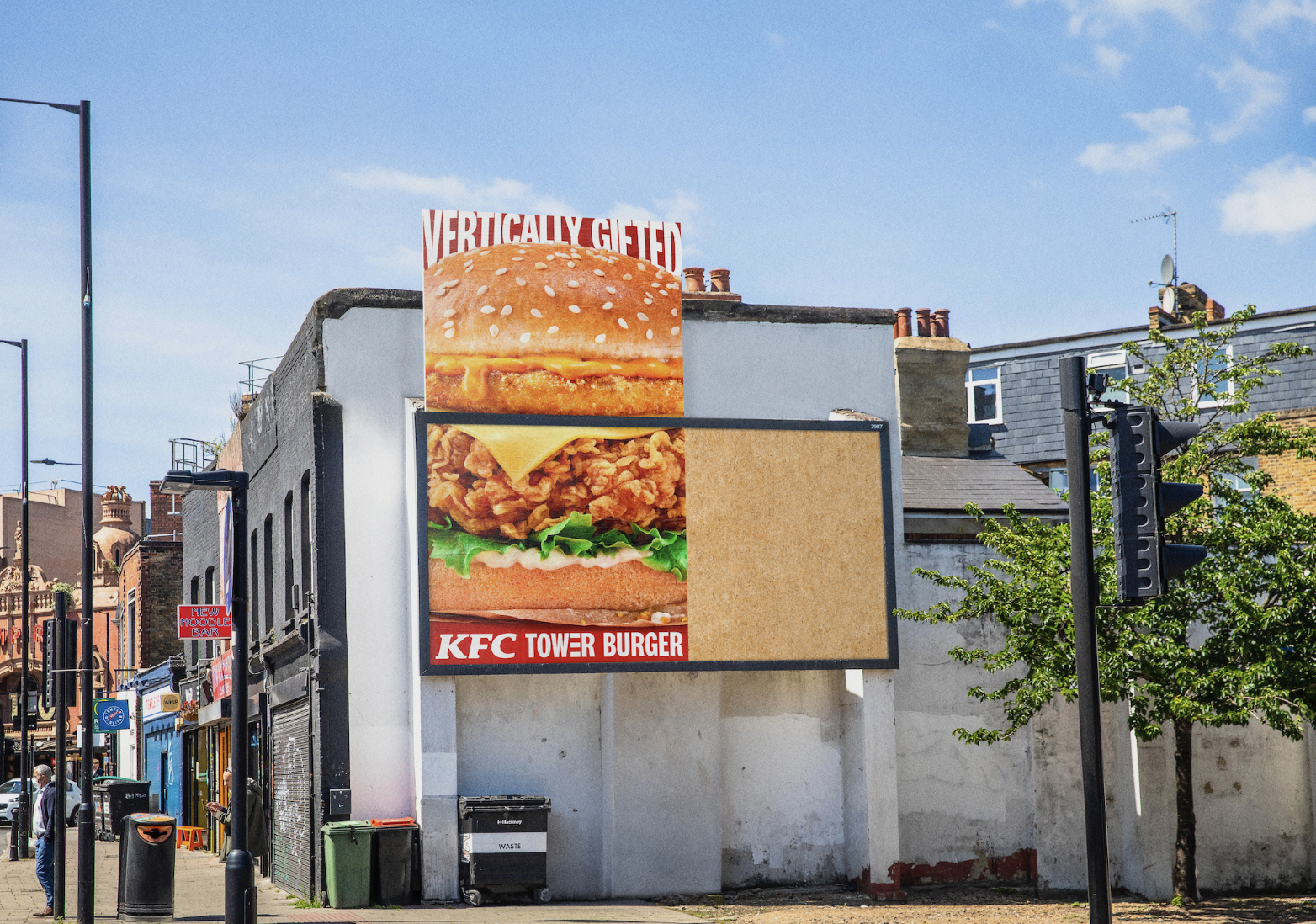 KFC Tall Burger Billboard