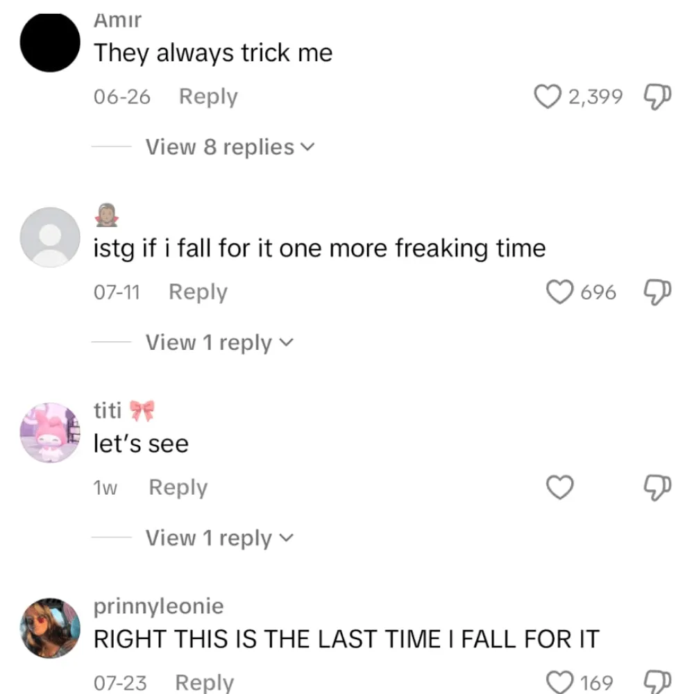 Amazon TikTok Comments