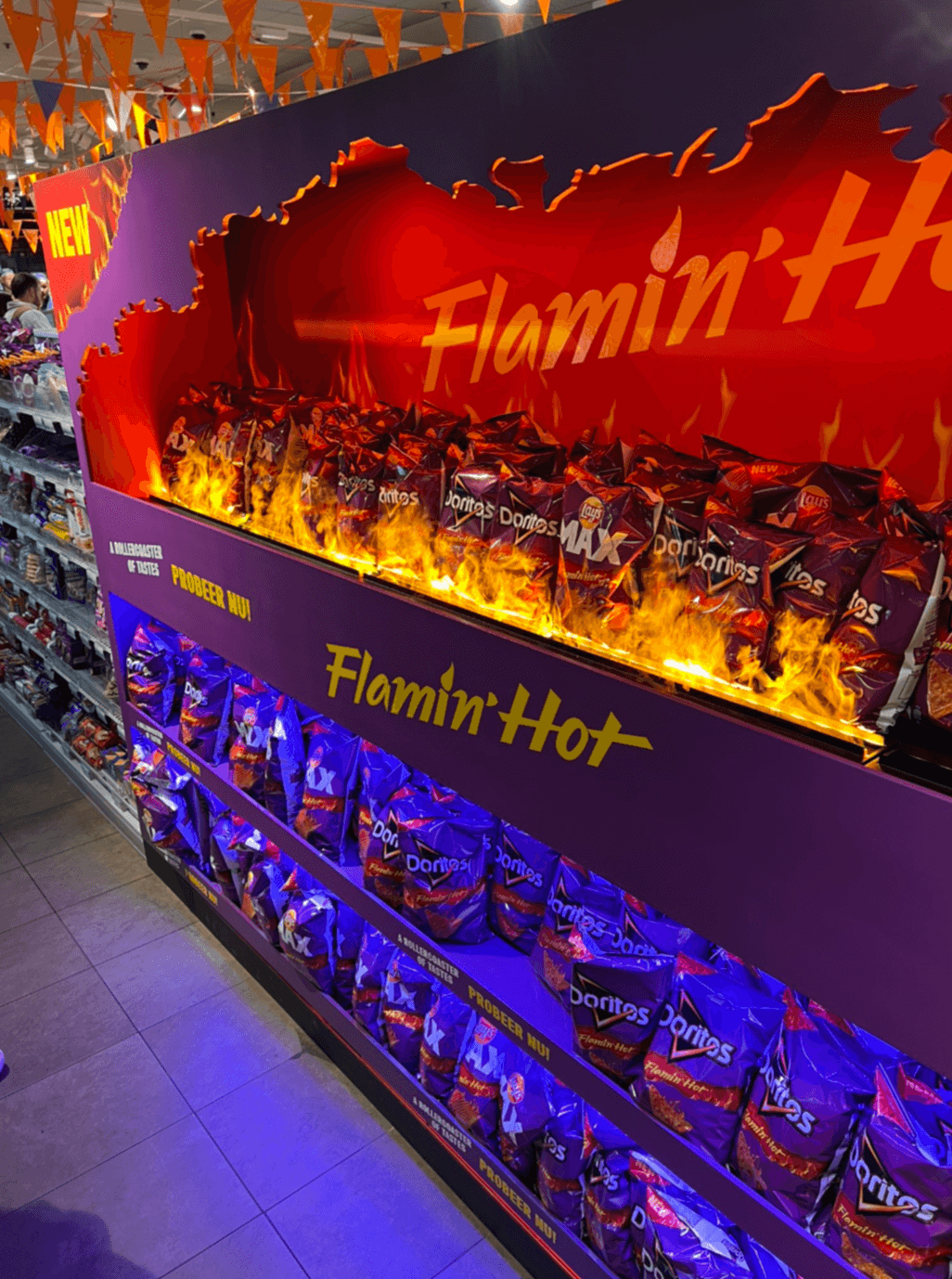 Doritos Flamin' Hot Display