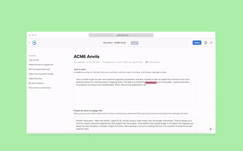 Real-time collaboration